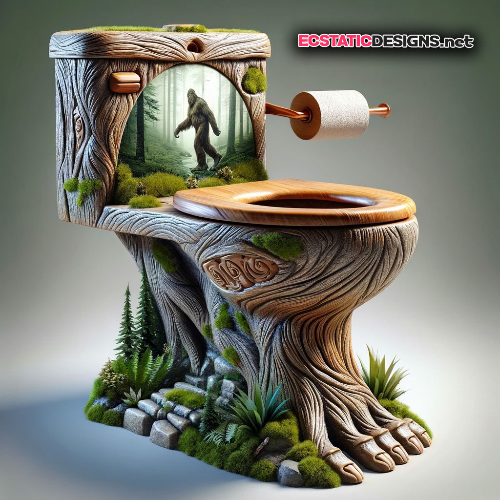 bigfoot detailed toilet