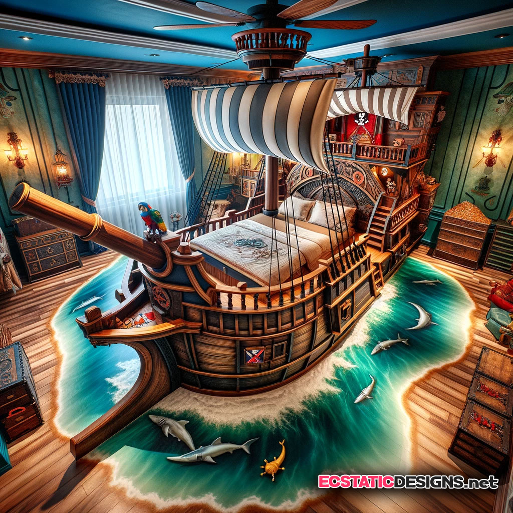 real pirate themed bed