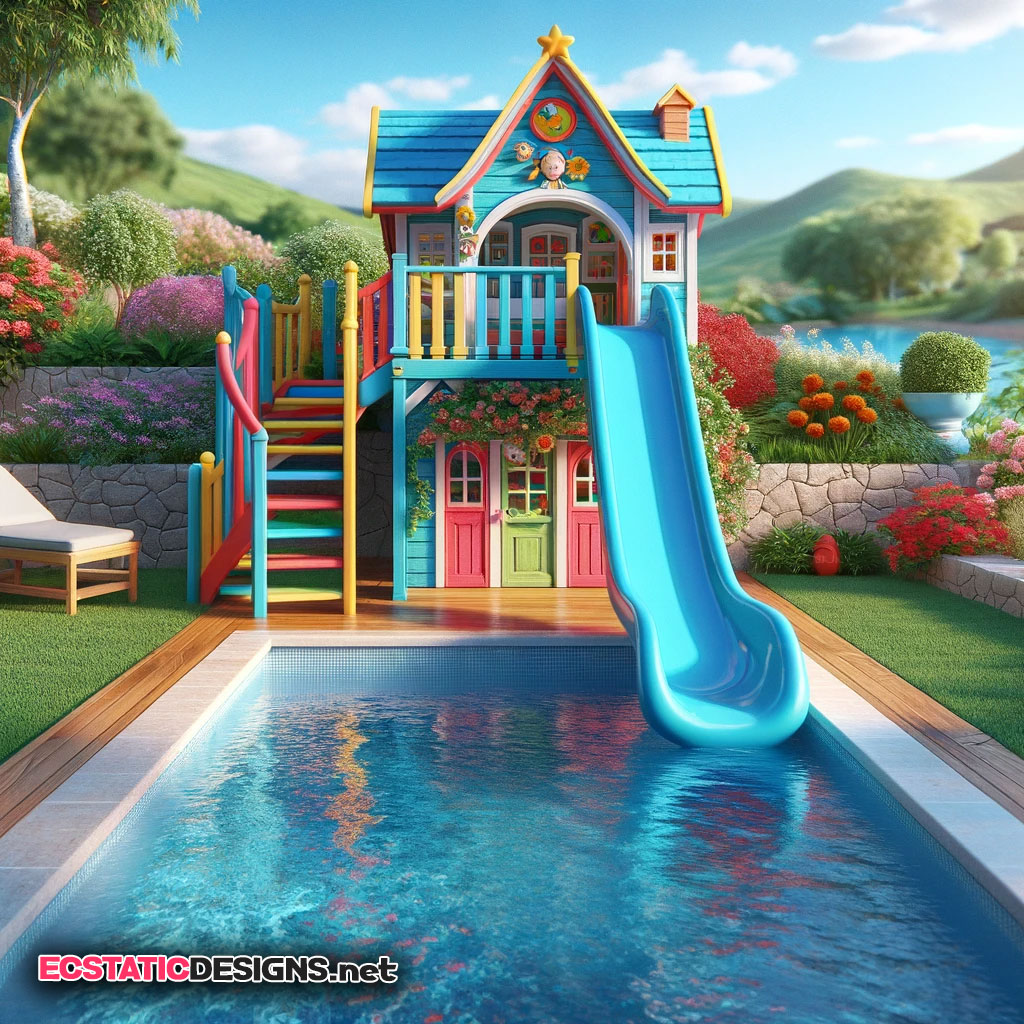 colorful-playhouse-pool-slide