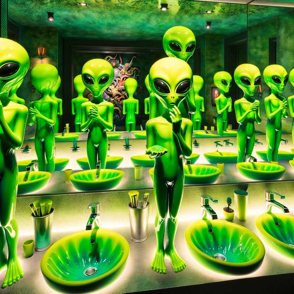 freaky-green-alien-sinks