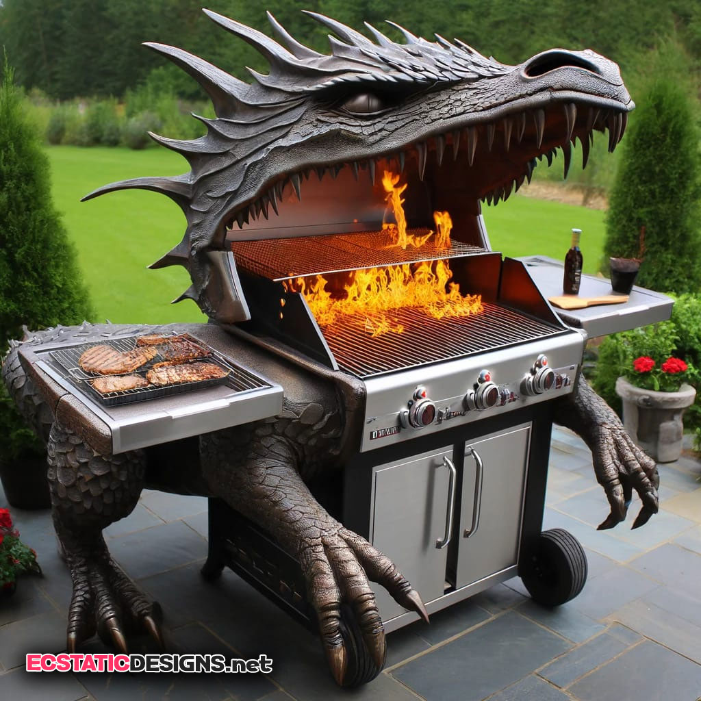 flaming dragon grill