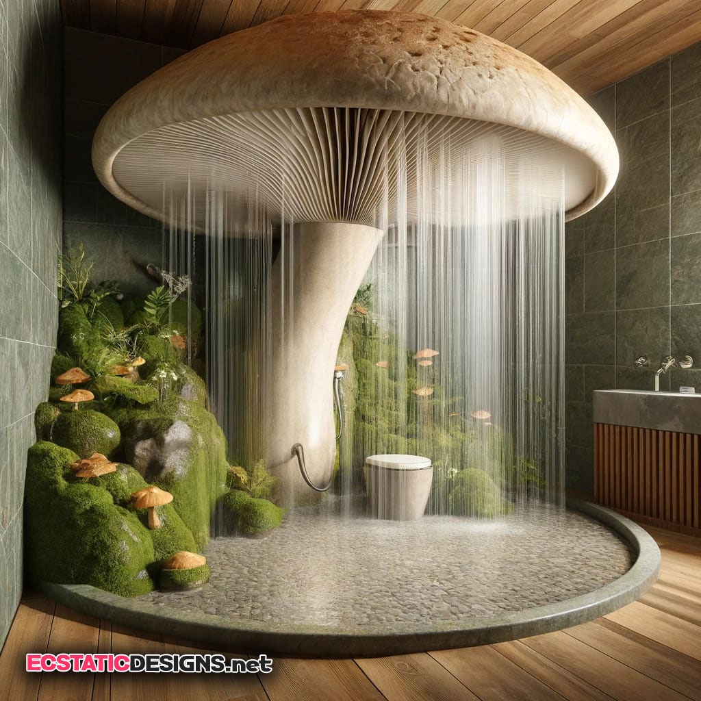 realistic mushroom shower