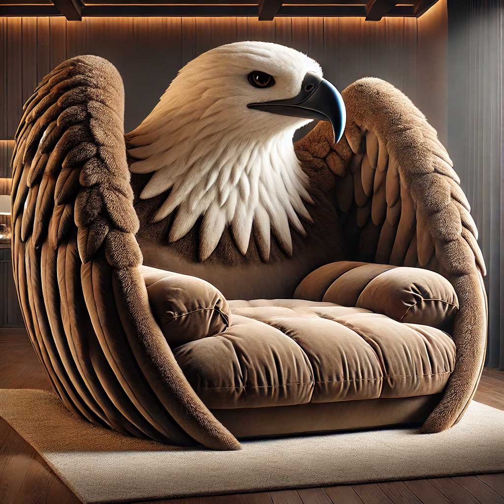 comfy-plush-eagle-lounger-bed