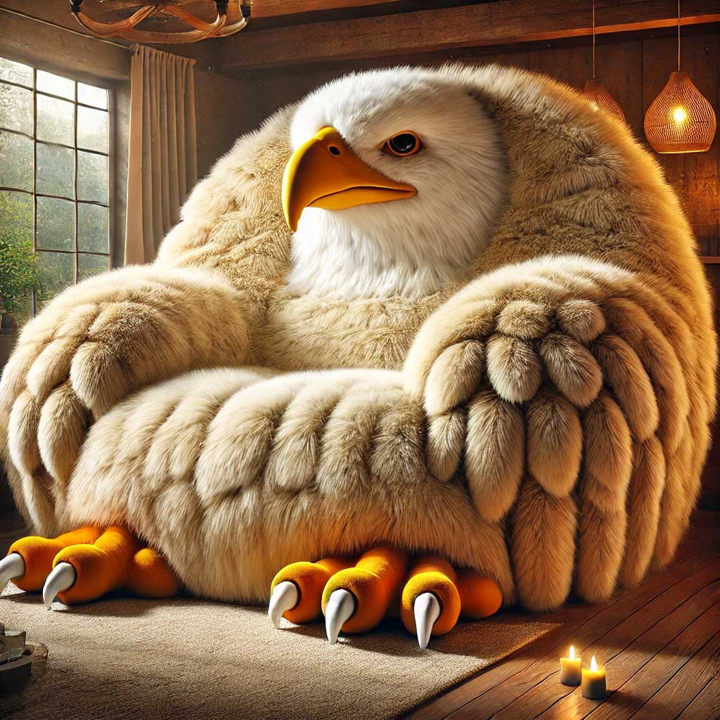 plush eagle lounger