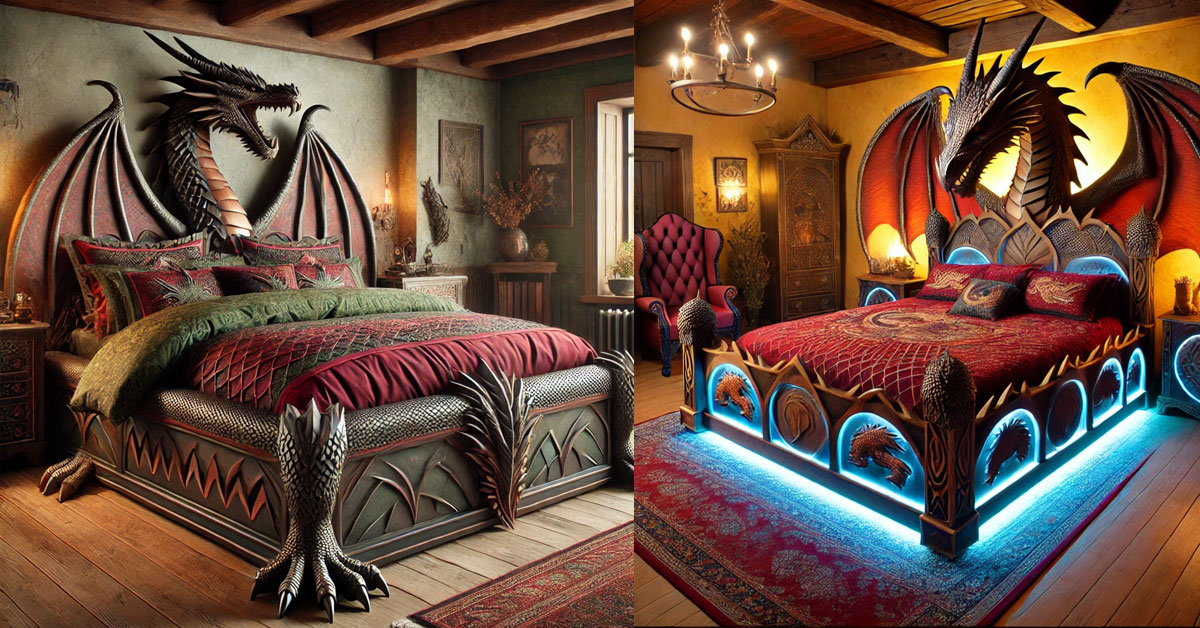 dragon themed beds