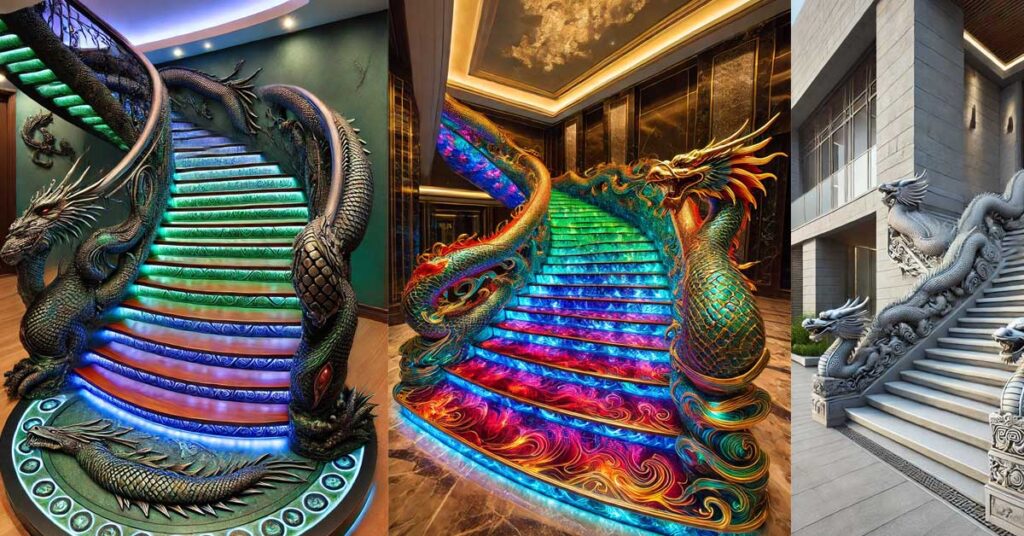 dragon themed staircases