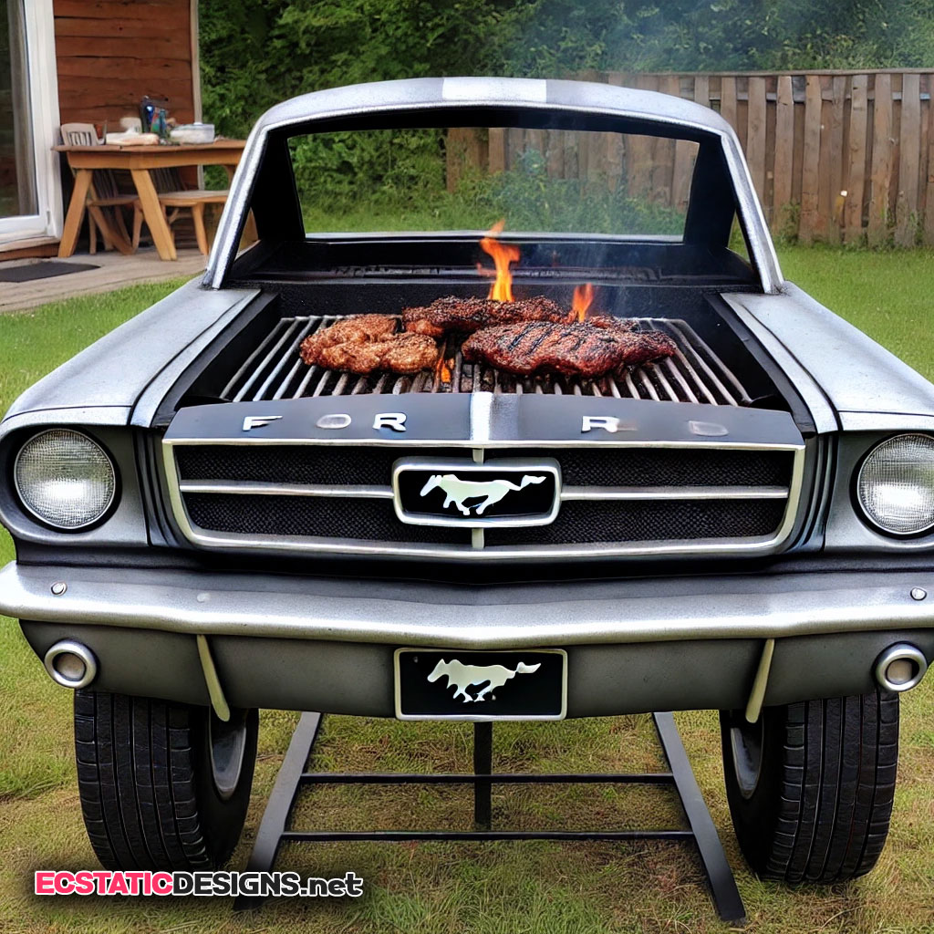 Ford Mustang BBQ grill