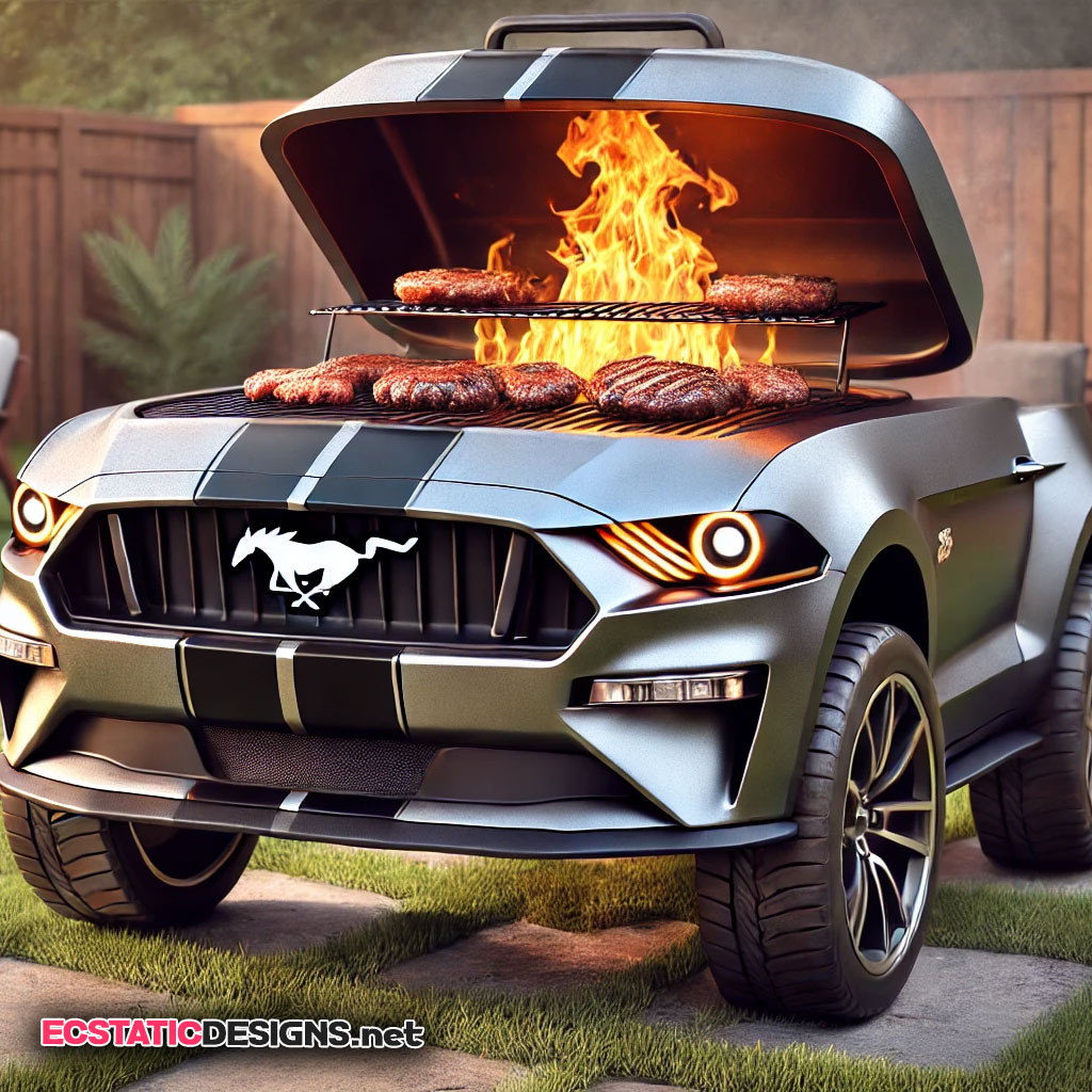 modern Ford Mustang BBQ