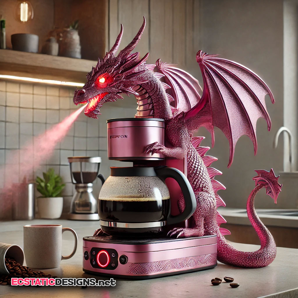 dragon-coffee-maker pink