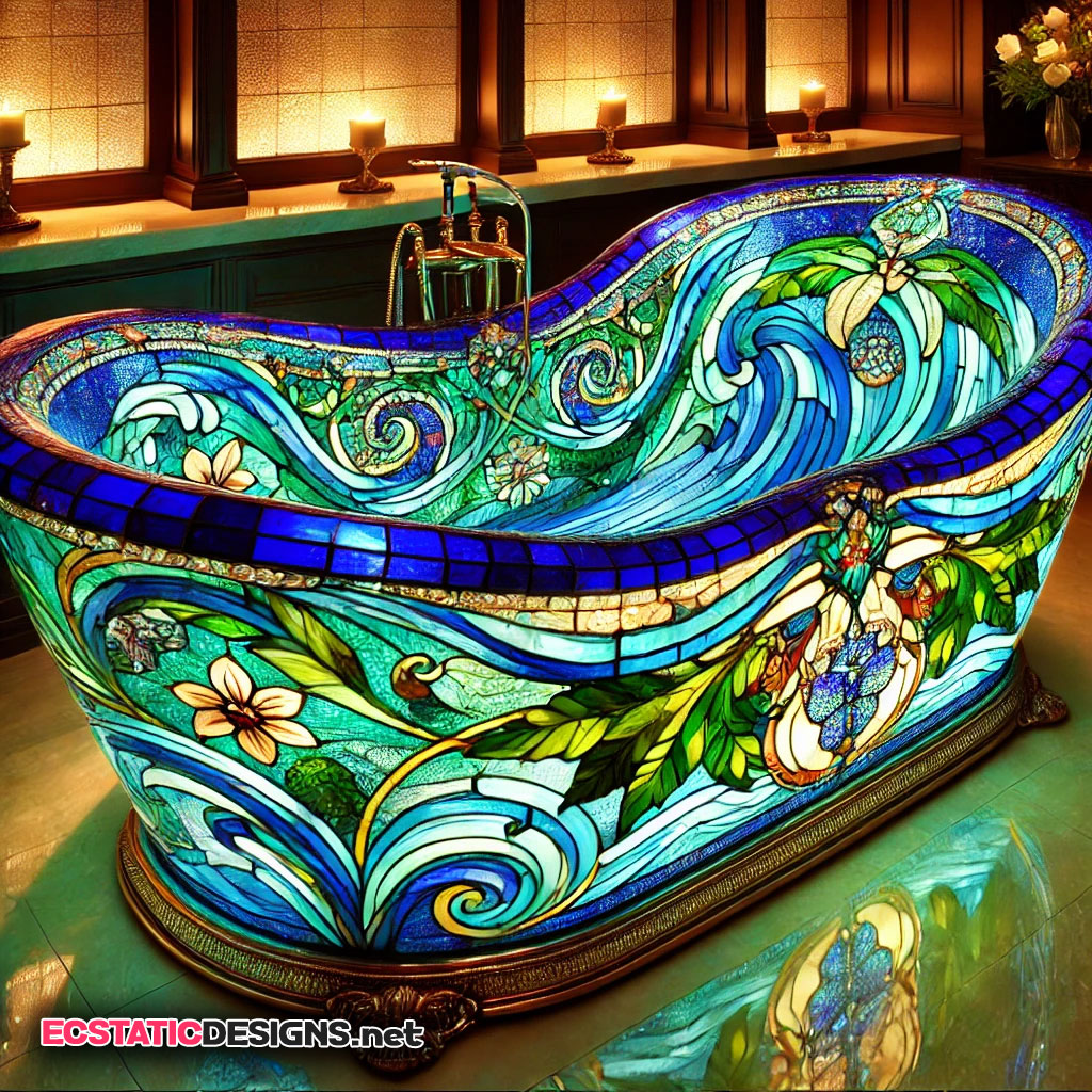 stained-glass-bath-tub